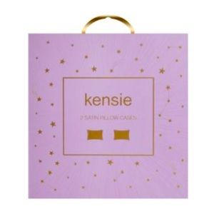 Kensie Satin Pillow Cases Set Anti-Aging Standard Size New in Box